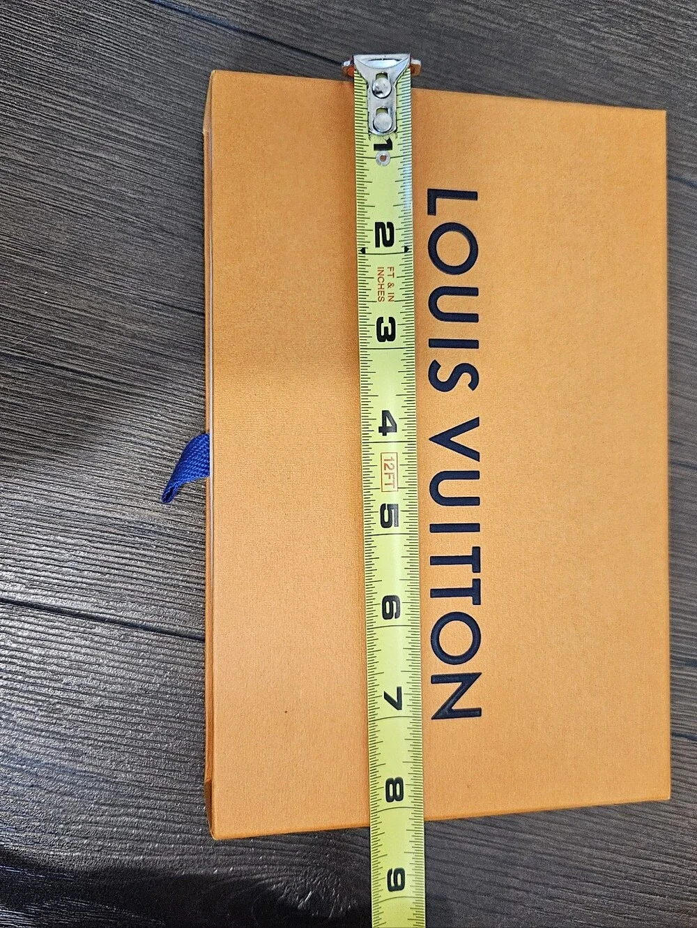 Louis Vuitton Vachetta Leather Luggage Tag + Handle Keeper Set w/ Box Vintage